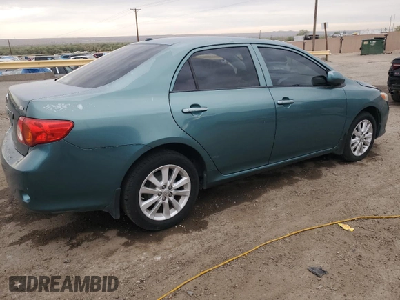 2009 Toyota Corolla with VIN JTDBL40E39J040700, listed as a Copart auction lot 52193715 with 167,837 mi miles and Salvage Title. Bid and sale history available at carsss.com. Image 3.