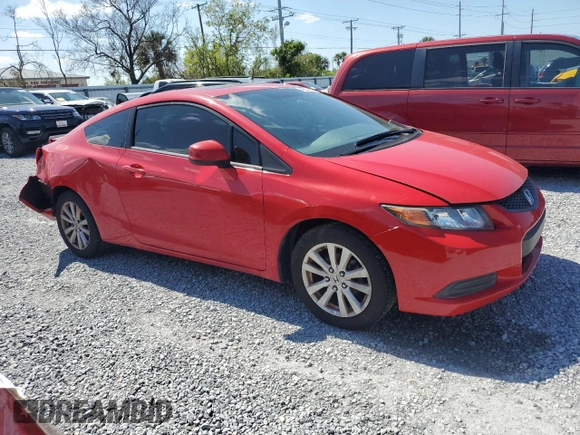 2012 Honda Civic Cpe EX with VIN 2HGFG3B80CH537379, listed as a Copart auction lot 46654965 with 125,969 mi miles and Salvage Title. Bid and sale history available at carsss.com. Image 4.