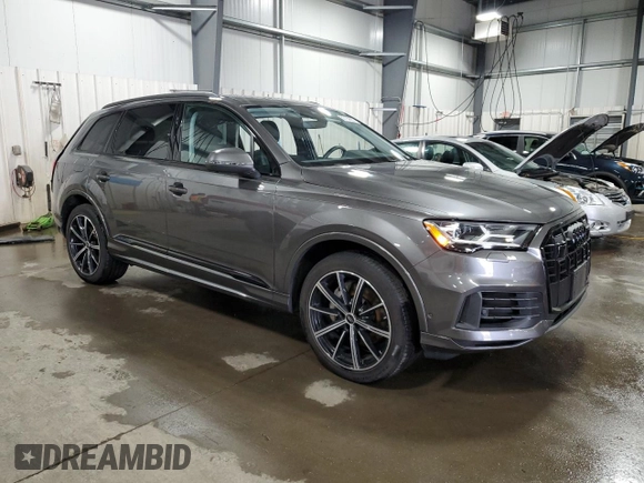 2023 Audi Q7 Premium Plus with VIN WA1LXBF70PD002417, listed as a Copart auction lot 50189695 with 29,754 mi miles and Salvage title. Bid and sale history available at DreamBid. Image 4.