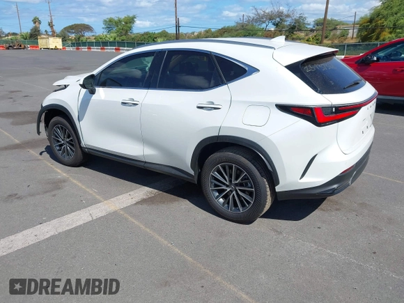 2025 Lexus NX 250 Premium with VIN JTJGDCAZ2S2020658, listed as a IAAI auction lot 42036187 with 2,404 mi miles and . Bid and sale history available at DreamBid. Image 3.