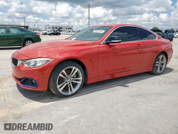 2016 BMW 4 Series 435i with VIN WBA3R1C56GK529285, listed as a Copart auction lot 55861365 with 74,441 mi miles and Salvage title. Bid and sale history available at DreamBid. Image 1.