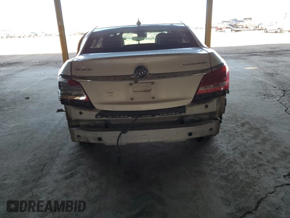 2014 Buick LaCrosse Leather with VIN 1G4GB5G33EF100342, listed as a Copart auction lot 54072835 with Not Provided miles and Salvage Title. Bid and sale history available at DreamBid. Image 6.