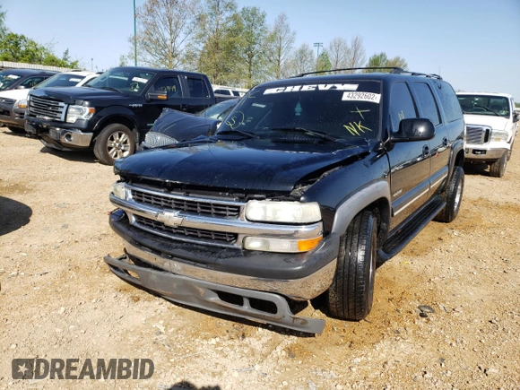 2000 Chevrolet Suburban LT with VIN 3GNEC16TXYG166447, listed as a Copart auction lot 43292602 with 258,929 mi miles and Salvage Title. Bid and sale history available at carsss.com. Image 2.