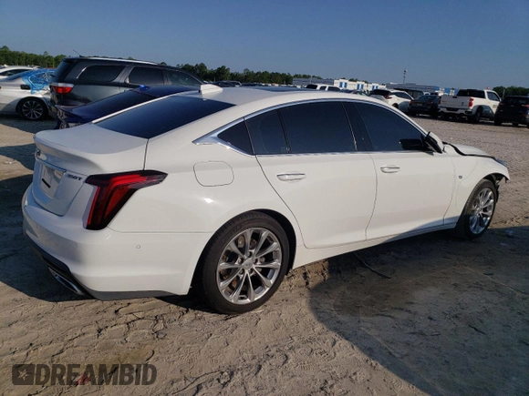2021 Cadillac CT5 Premium Luxury с VIN 1G6DN5RK5M0145306, выставлен на аукционе Copart как лот 61856355 с пробегом 61 007 миль миль и Списание • Salvage title. История ставок и продаж доступна на DreamBid. Изображение 3.