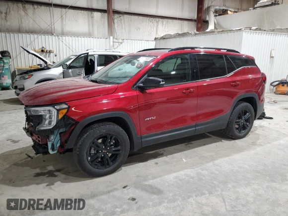 2024 GMC Terrain AT4 с VIN 3GKALYEG3RL164766, выставлен на аукционе Copart как лот 45088655 с пробегом 15 333 миль миль и Списание • Salvage title. История ставок и продаж доступна на DreamBid. Изображение 1.