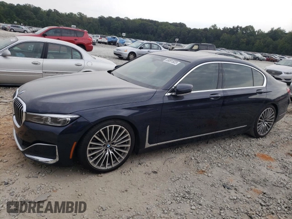 2020 BMW 7 Series 740i with VIN WBA7T2C04LCD29459, listed as a Copart auction lot 69091923 with 0 mi miles. Bid and sale history available at carsss.com. Image 1.