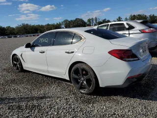 2020 Genesis G70 2.0T with VIN KMTG44LA6LU045408, listed as a Copart auction lot 80941524 with 79,302 mi miles and Non Repairable. Bid and sale history available at DreamBid. Image 2.
