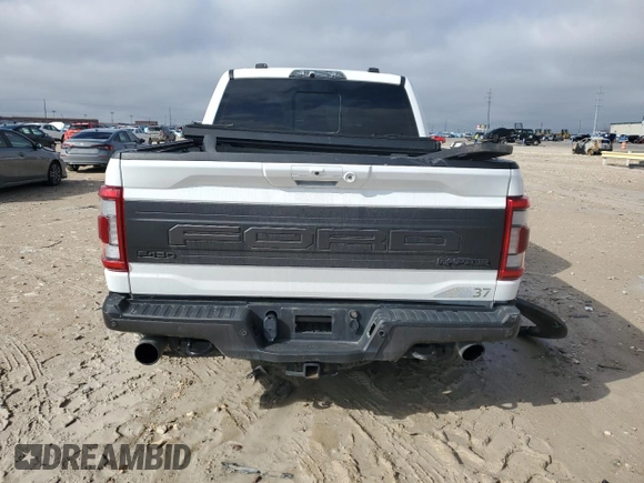 2022 Ford F-150 Raptor with VIN 1FTFW1RG3NFB73689, listed as a Copart auction lot 43448355 with 40,406 mi miles and Salvage Title. Bid and sale history available at carsss.com. Image 6.