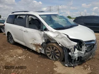 2019 Toyota Sienna XLE with VIN 5TDDZ3DC2KS210712, listed as a Copart auction lot 58591235 with Not provided miles and Salvage title. Bid and sale history available at DreamBid. Image 4.