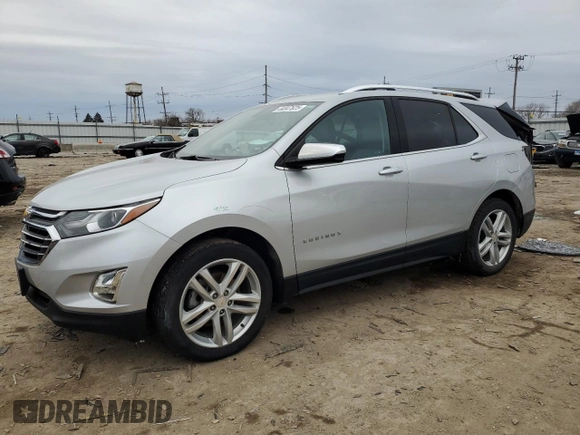 2019 Chevrolet Equinox Premier with VIN 2GNAXYEX4K6277076, listed as a Copart auction lot 44047625 with 51,493 mi miles and Salvage Title. Bid and sale history available at carsss.com. Image 1.