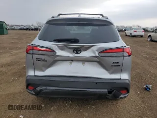 2023 Toyota Corolla Cross Hybrid S with VIN 7MUFBABG7PV004161, listed as a Copart auction lot 53845285 with 21,095 mi miles and Salvage title. Bid and sale history available at DreamBid. Image 6.