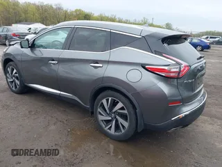 2015 Nissan Murano SL with VIN 5N1AZ2MH9FN254755, listed as a IAAI auction lot 42030540 with 44,135 mi miles and . Bid and sale history available at DreamBid. Image 3.