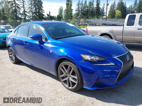 2016 Lexus IS 350 with VIN JTHCE1D23G5010548, listed as a IAAI auction lot 42153922 with 54,528 mi miles and . Bid and sale history available at DreamBid. Image 1.