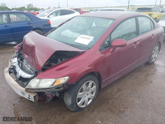 2010 Honda Civic Sdn LX with VIN 19XFA1F59AE062683, listed as a IAAI auction lot 41841984 with 154,936 mi miles. Bid and sale history available at carsss.com. Image 17.