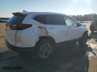 2021 Honda CR-V EX with VIN 2HKRW1H55MH408207, listed as a Copart auction lot 45694225 with 55,686 mi miles and Salvage Title. Bid and sale history available at carsss.com. Image 3.