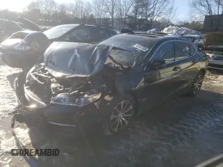 2015 Acura TLX Technology z VIN 19UUB1F53FA013768, wystawiony jako Copart lot #45387385 z przebiegiem Nie podano mil oraz Czysty tytuł • Clean title. Historia ofert i sprzedaży dostępna na DreamBid. Obrazek 1.
