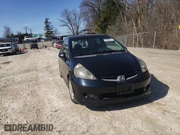2007 Honda Fit Sport with VIN JHMGD38607S050486, listed as a Copart auction lot 49083375 with 198,601 mi miles and Salvage Title. Bid and sale history available at carsss.com. Image 10.