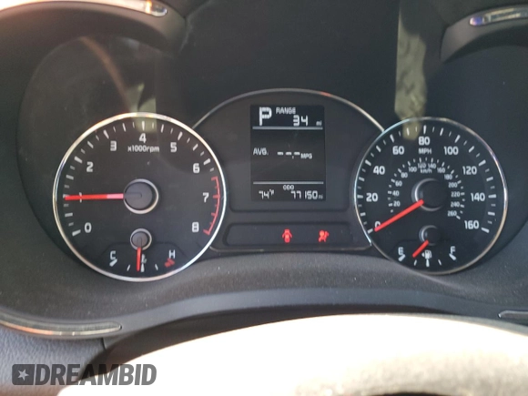 2018 Kia Forte LX with VIN 3KPFK4A75JE188417, listed as a Copart auction lot 47139865 with 77,150 mi miles and Salvage Title. Bid and sale history available at carsss.com. Image 9.
