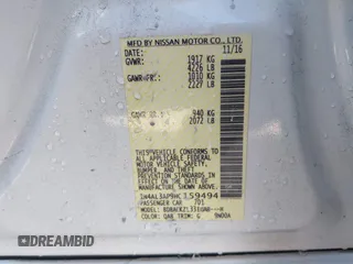 2017 Nissan Altima S with VIN 1N4AL3AP9HC159494, listed as a IAAI auction lot 41596180 with 59,332 mi miles and . Bid and sale history available at DreamBid. Image 9.