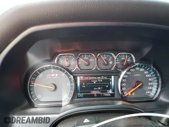 2018 Chevrolet Silverado 1500 LT with VIN 2GCVKRECXJ1107425, listed as a Copart auction lot 56134595 with 108,849 mi miles and Salvage Title. Bid and sale history available at DreamBid. Image 9.