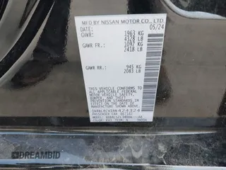 2024 Nissan Altima SR with VIN 1N4BL4CV1RN424324, listed as a IAAI auction lot 42080315 with 19,510 mi miles and . Bid and sale history available at DreamBid. Image 9.