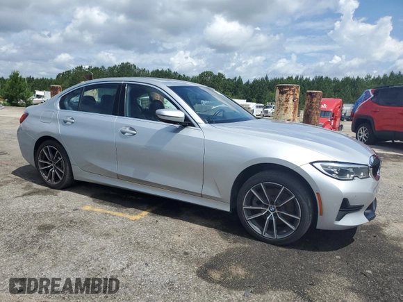 2020 BMW 3 Series 330i with VIN WBA5R1C07LFH40014, listed as a Copart auction lot 60656645 with 76,392 mi miles and Clean title. Bid and sale history available at DreamBid. Image 4.