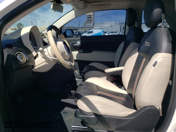 2012 FIAT 500 Gucci with VIN 3C3CFFER4CT271886, listed as a Copart auction lot 47859275 with 104,608 mi miles and Salvage Title. Bid and sale history available at carsss.com. Image 7.