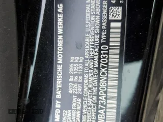 2022 BMW 4 Series 430i xDrive with VIN WBA73AP08NCK70310, listed as a Copart auction lot 71861774 with 20,178 mi miles and Salvage Title. Bid and sale history available at DreamBid. Image 12.