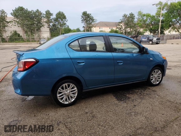 2024 Mitsubishi Mirage ES with VIN ML32FUFJ0RHF07709, listed as a Copart auction lot 66432275 with 17,950 mi miles and Clean title. Bid and sale history available at DreamBid. Image 3.