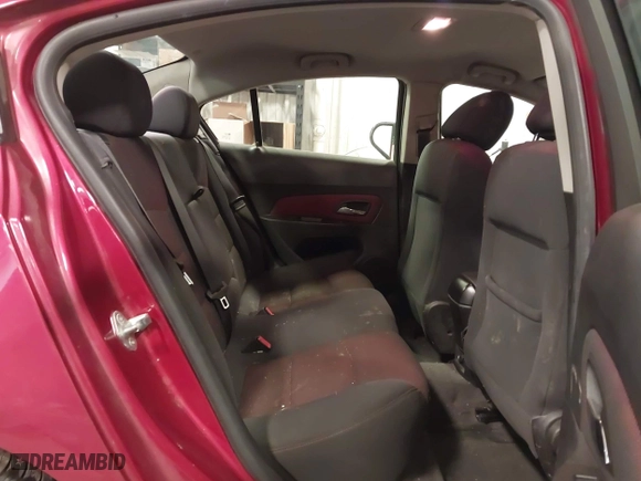 2012 Chevrolet Cruze LT w/1LT with VIN 1G1PF5SC9C7342097, listed as a IAAI auction lot 41905537 with 171,402 mi miles. Bid and sale history available at carsss.com. Image 8.