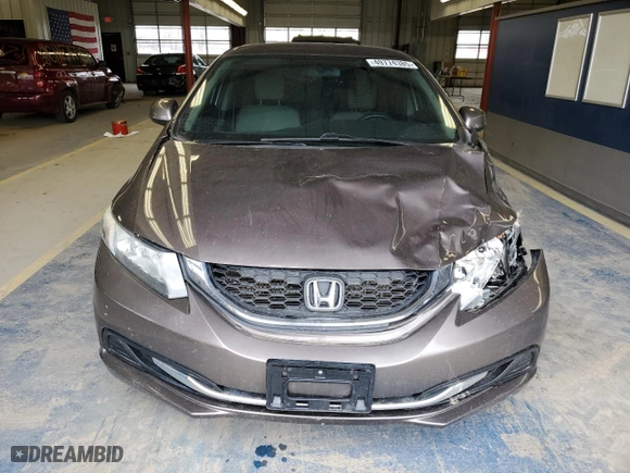2013 Honda Civic Sdn LX with VIN 19XFB2F50DE096096, listed as a Copart auction lot 49774385 with 110,874 mi miles and Salvage Title. Bid and sale history available at carsss.com. Image 5.