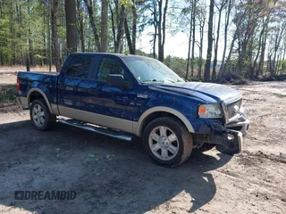 2007 Ford F-150 XLT with VIN 1FTPW12V47KB23049, listed as a IAAI auction lot 41979344 with 159,020 mi miles. Bid and sale history available at carsss.com. Image 1.