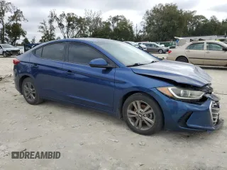 2017 Hyundai Elantra SE with VIN 5NPD84LF8HH105434, listed as a Copart auction lot 89069285 with 124,999 mi miles and Salvage Title. Bid and sale history available at DreamBid. Image 4.