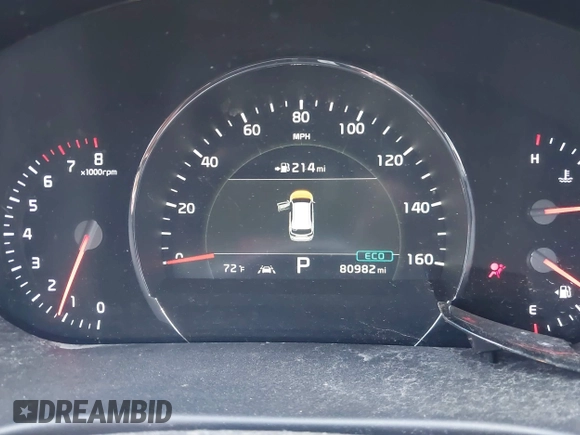 2019 Kia Sorento EX V6 with VIN 5XYPH4A57KG464487, listed as a IAAI auction lot 41664217 with 80,982 mi miles. Bid and sale history available at carsss.com. Image 7.