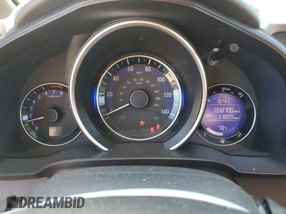 2017 Honda Fit EX-L with VIN JHMGK5H83HS008303, listed as a Copart auction lot 60751815 with 58,700 mi miles and Salvage title. Bid and sale history available at DreamBid. Image 9.
