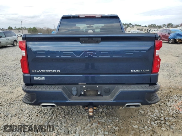 2020 Chevrolet Silverado 1500 Custom with VIN 3GCPWBEF9LG202504, listed as a Copart auction lot 47839525 with 14,233 mi miles and Non Repairable. Bid and sale history available at carsss.com. Image 6.