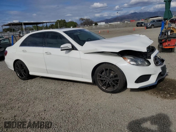 2016 Mercedes-Benz E 350 Sport with VIN WDDHF5KB3GB256120, listed as a Copart auction lot 53558525 with 128,522 mi miles and Salvage Title. Bid and sale history available at DreamBid. Image 4.