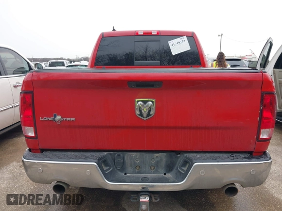 2016 Ram 1500 Lone Star with VIN 1C6RR6LT0GS107528, listed as a IAAI auction lot 41749532 with 348,553 mi miles. Bid and sale history available at carsss.com. Image 16.