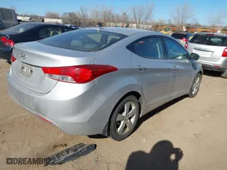 2012 Hyundai Elantra GLS PZEV with VIN KMHDH4AE7CU334434, listed as a IAAI auction lot 41872516 with 134,121 mi miles. Bid and sale history available at carsss.com. Image 4.