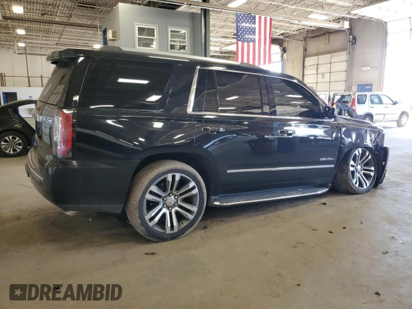 2017 GMC Yukon Denali with VIN 1GKS2CKJ7HR359853, listed as a Copart auction lot 50948535 with 183,409 mi miles and Salvage Title. Bid and sale history available at carsss.com. Image 3.