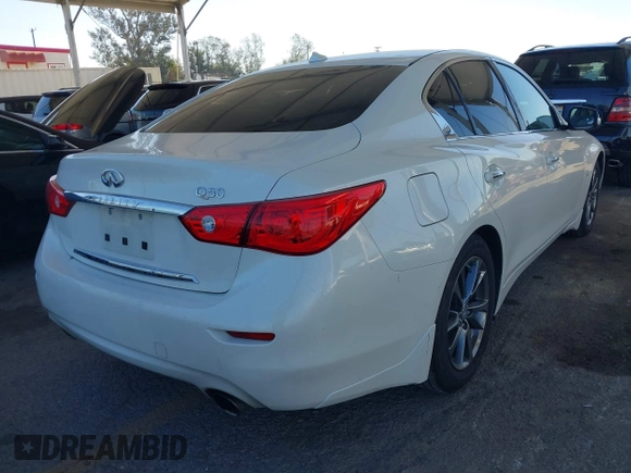 2017 Infiniti Q50 Signature Edition with VIN JN1EV7AP7HM743919, listed as a IAAI auction lot 41664683 with 86,460 mi miles and . Bid and sale history available at DreamBid. Image 4.