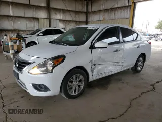 2018 Nissan Versa Sedan SV with VIN 3N1CN7AP2JL851436, listed as a Copart auction lot 45165175 with 99,746 mi miles and Salvage Title. Bid and sale history available at carsss.com. Image 1.
