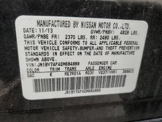 2014 Infiniti Q50 Sport with VIN JN1BV7AP4EM684889, listed as a Copart auction lot 47760535 with 83,528 mi miles and Salvage Title. Bid and sale history available at DreamBid. Image 12.