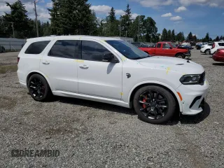 2024 Dodge Durango SRT Hellcat Premium with VIN 1C4SDJH98RC228524, listed as a Copart auction lot 57474325 with 5,528 mi miles and Salvage title. Bid and sale history available at DreamBid. Image 4.