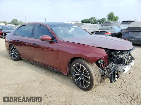 2023 BMW 7 Series 760i xDrive with VIN WBA33EJ08PCL84213, listed as a Copart auction lot 62388195 with 4,984 mi miles and Clean title. Bid and sale history available at DreamBid. Image 4.