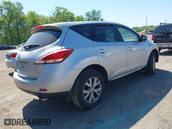 2012 Nissan Murano SV with VIN JN8AZ1MW8CW227408, listed as a IAAI auction lot 42153588 with 144,179 mi miles and . Bid and sale history available at carsss.com. Image 4.