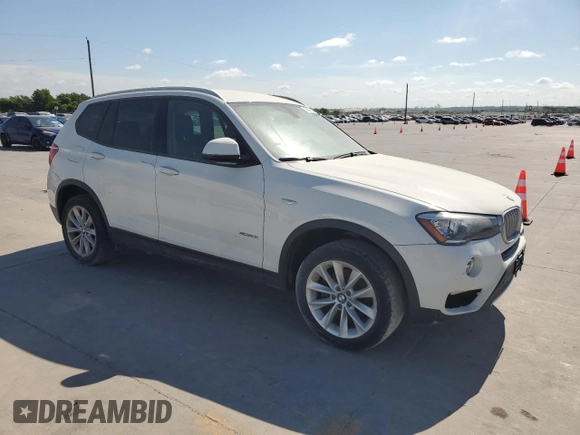 2017 BMW X3 sDrive28i with VIN 5UXWZ7C3XH0V89308, listed as a Copart auction lot 58942124 with 74,469 mi miles and Clean Title. Bid and sale history available at carsss.com. Image 4.