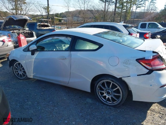2014 Honda Civic Coupe LX with VIN 2HGFG3B55EH509344, listed as a IAAI auction lot 41590476 with 1 mi miles. Bid and sale history available at carsss.com. Image 13.