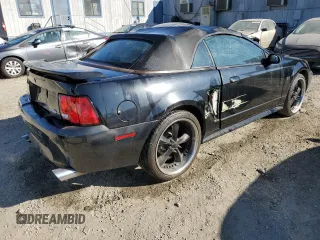2001 Ford Mustang GT Deluxe with VIN 1FAFP45X51F165193, listed as a Copart auction lot 46522445 with 196,906 mi miles and Salvage Title. Bid and sale history available at carsss.com. Image 3.