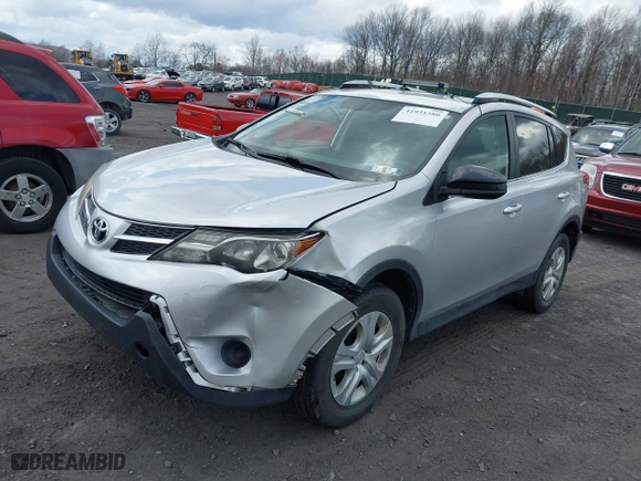 2014 Toyota RAV4 LE with VIN JTMBFREV7ED063628, listed as a IAAI auction lot 41931380 with 117,542 mi miles. Bid and sale history available at carsss.com. Image 18.